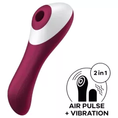   Satisfyer Dual Crush - vibratorius moterims - vaginalinis ir klitorio - raudonas