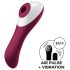 Satisfyer Dual Crush - vibratorius moterims - vaginalinis ir klitorio - raudonas