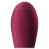 Satisfyer Dual Crush - vibratorius moterims - vaginalinis ir klitorio - raudonas
