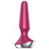 Satisfyer Plug-ilicious 2 - išmanusis analinis vibratorius (raudona)