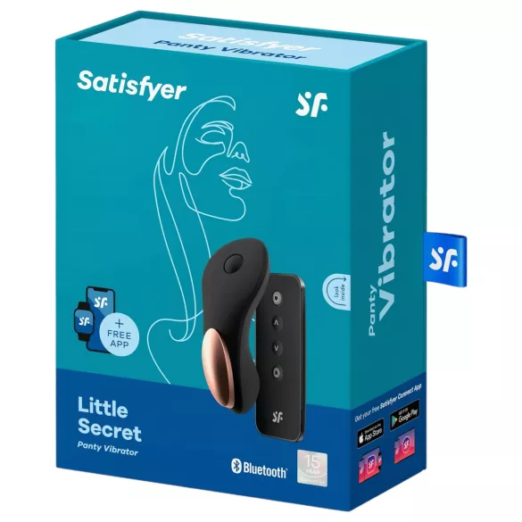 Satisfyer Little Secret - klitorio vibratorius - išmanus, vandeniui atsparus