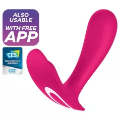   Satisfyer Top Secret - programėle valdomas vibratoriaus kiaušinėlis (rožinis)