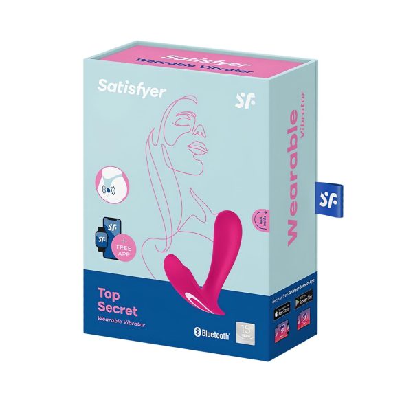 Satisfyer Top Secret - vibratorius su 2 motorais - rožinis