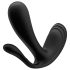 Satisfyer Top Secret Plus - išmanusis 3 šakų vibratorius (juodas)
