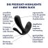 Satisfyer Top Secret Plus - išmanusis 3 šakų vibratorius (juodas)
