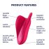 Satisfyer High Fly - įkraunamas, atsparus vandeniui klitorio vibratorius (rožinis)
