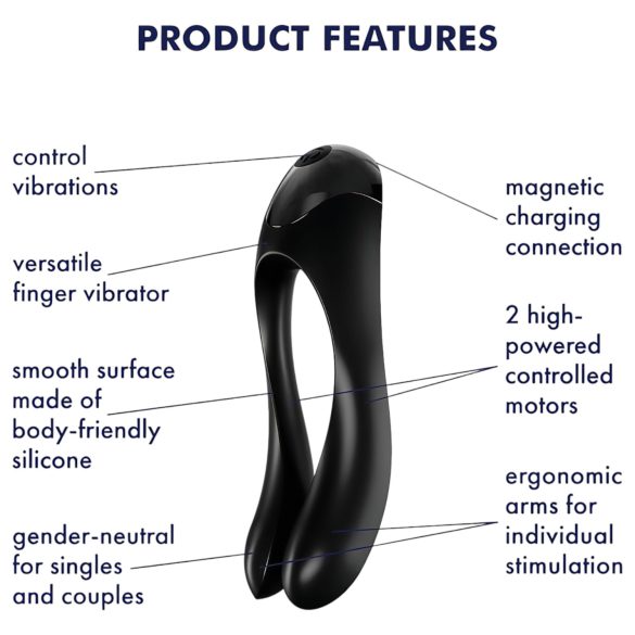 Satisfyer Candy Cane - dvigubas klitorio ir G taško vibratorius
