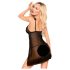 Penthouse After Sunset - babydoll ir stringai - permatomi - juodi - L/XL