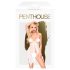 Penthouse Saldi Prabangiai - Rožinis Babydoll Komplektas (Baltas) - L/XL