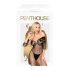 Penthouse High Profil - gėlių rašto, Carmen kombinezonas (juodas) - XL
