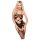 Penthouse Hot Nightfall - banguotas, atvira tinklelio komplektas (juoda)