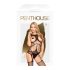 Penthouse Gangsta Babe - pilnai atviras, tinklelio rinkinys (juoda) - XL