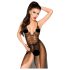 Penthouse Best Forplay - nėrinių korsetas su tiulio skraiste (juoda) - L/XL