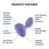 Satisfyer Sweet Seal - išmanusis analinis vibratorius (violetinis)