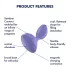 Satisfyer Sweet Seal - programėle valdomas analinis vibratorius (violetinis)