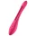 Satisfyer - porų vibratorius - lankstus, įkraunamas - raudonas