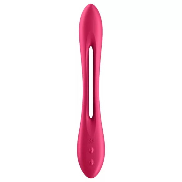 Satisfyer - porų vibratorius - lankstus, įkraunamas - raudonas