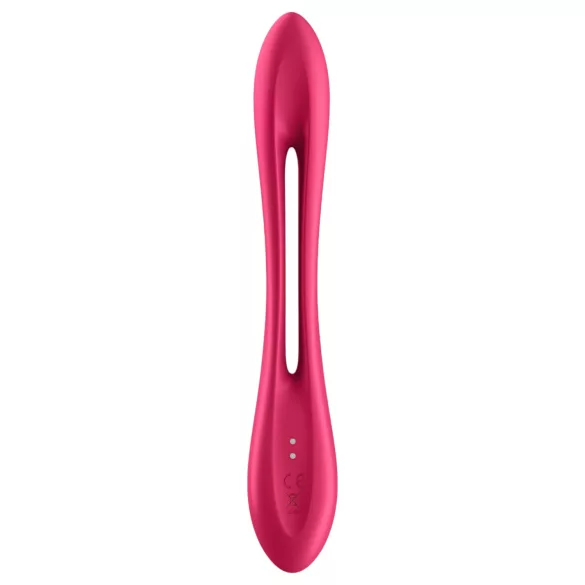 Satisfyer - porų vibratorius - lankstus, įkraunamas - raudonas