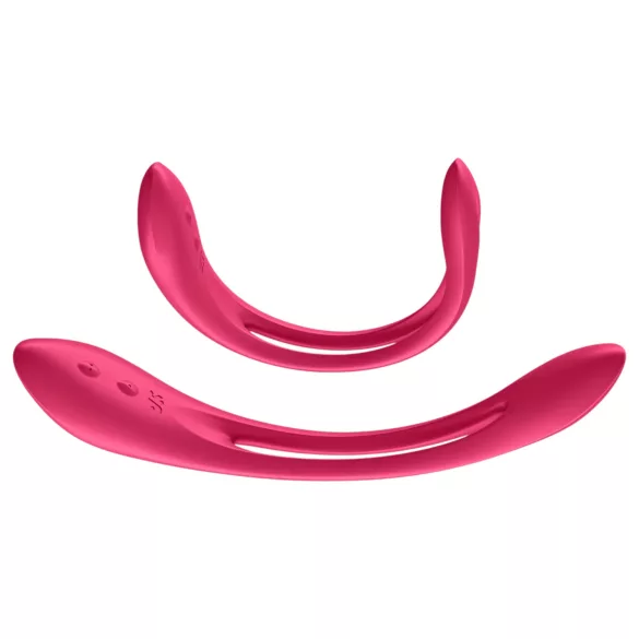 Satisfyer - porų vibratorius - lankstus, įkraunamas - raudonas
