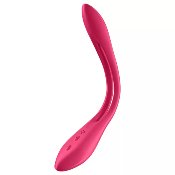Satisfyer - porų vibratorius - lankstus, įkraunamas - raudonas