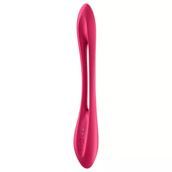 Satisfyer - porų vibratorius - lankstus, įkraunamas - raudonas