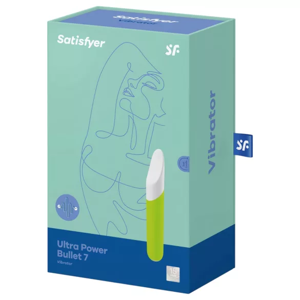 Satisfyer - klitorio vibratorius - vandeniui atsparus - žalias