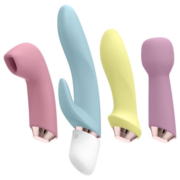 Satisfyer Nuostabusis Ketvertas - įkraunamas vibratorių rinkinys (4 dalių)