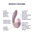 Satisfyer Supernova - vibratorius su oro bangomis ir klitorio stimuliacija