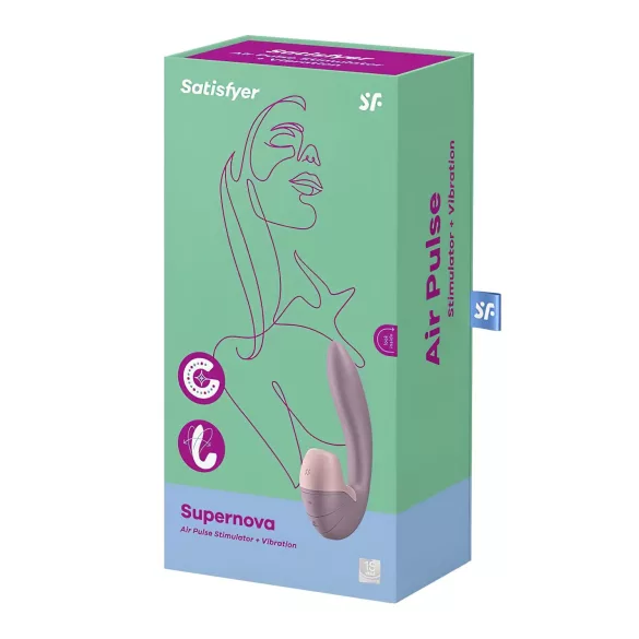 Satisfyer Supernova - vibratorius su oro bangomis ir klitorio stimuliacija