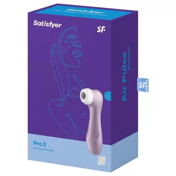 Satisfyer Pro 2 Gen2 - klitorio vakuminis masažuoklis - įkraunamas - violetinis