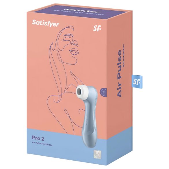 Satisfyer Pro 2 Gen2 - klitorinis stimuliatorius su oro bangomis - mėlynas