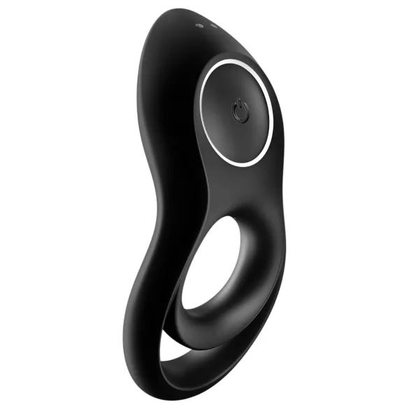 Satisfyer Legendary Duo - vibruojantis penio žiedas - įkraunamas - juodas