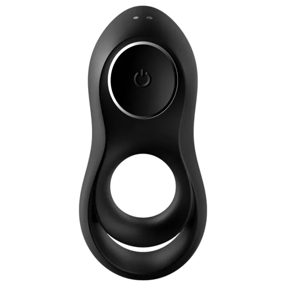 Satisfyer Legendary Duo - vibruojantis penio žiedas - įkraunamas - juodas