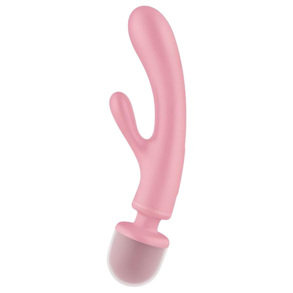 Satisfyer Triple Lover - G taško ir klitorio vibratorius - rožinis