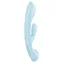 Satisfyer Triple Oh - vibratorius su klitorio atšaka - įkraunamas - mėlynas