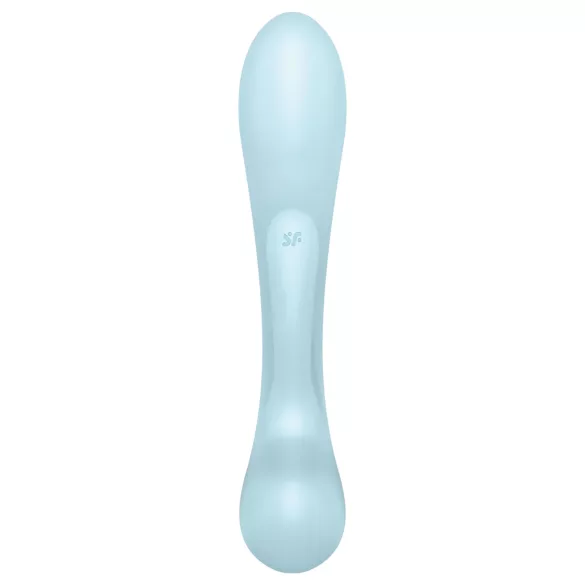 Satisfyer Triple Oh - vibratorius su klitorio atšaka - įkraunamas - mėlynas