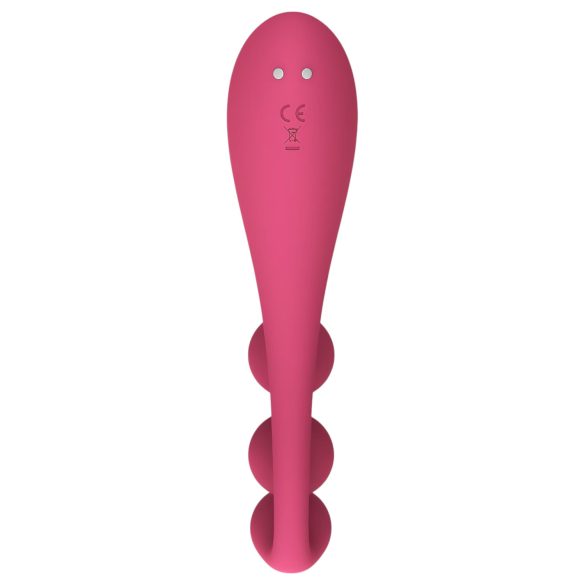 Satisfyer Tri Ball 1 - daugiafunkcis vibratorius - įkraunamas - raudonas