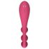 Satisfyer Tri Ball 1 - daugiafunkcis vibratorius - įkraunamas - raudonas