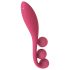 Satisfyer Tri Ball 1 - daugiafunkcis vibratorius - įkraunamas - raudonas