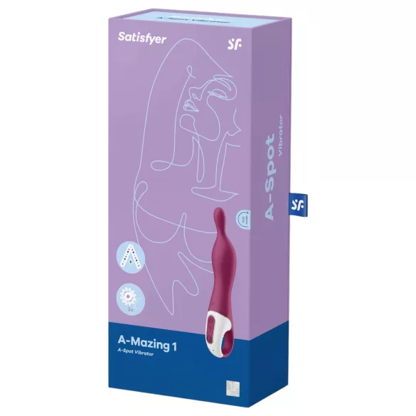 Satisfyer A-Mazing 1 - vibratorius A taško - įkraunamas - raudonas