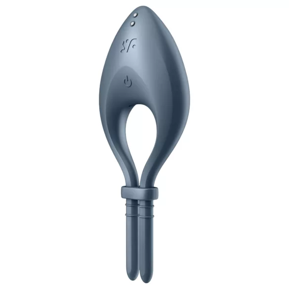 Satisfyer Bullseye - vibruojantis penio žiedas - pilkas