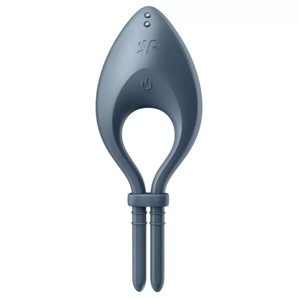 Satisfyer Bullseye - vibruojantis penio žiedas - pilkas