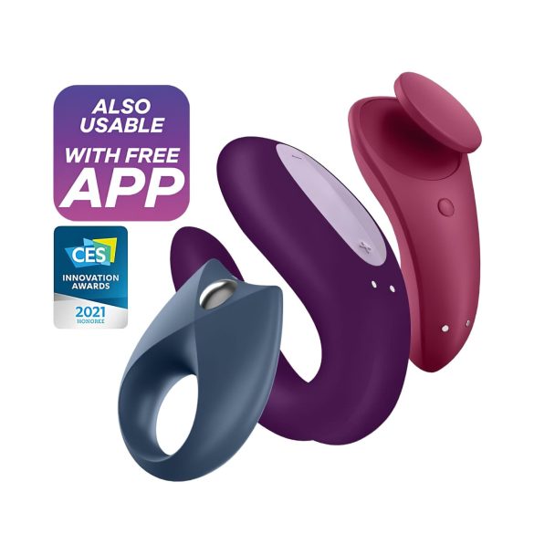 Satisfyer Partner Box 3 - išmanus porų vibratorius (3 dalių)