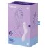 Satisfyer Curvy Trinity 2 - klitorio ir vaginalinis vibratoriaus - purpurinis