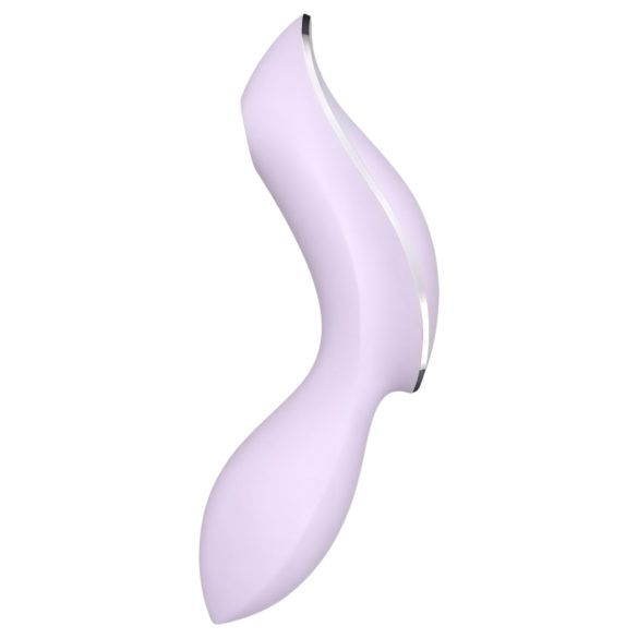 Satisfyer Curvy Trinity 2 - klitorio ir vaginalinis vibratoriaus - purpurinis