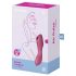 Satisfyer Curvy Trinity 3 - raudonas 2in1 oro bangų vibratorius
