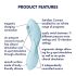 Satisfyer Curvy Trinity 5+ – išmanusis 2in1 vibratorius (mėlynas)