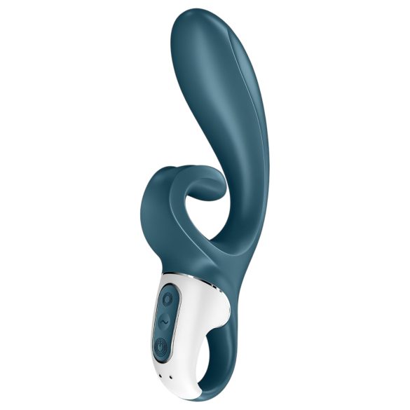 Satisfyer Hug Me - išmanus klitorio vibratorius su rankena (mėlynas)