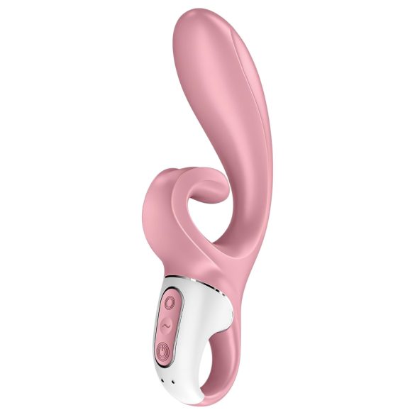 Satisfyer Hug Me - klitorio vibratorius su rankenėle - rožinis