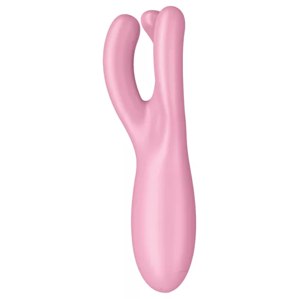 Satisfyer Threesome 4 - programėle valdomas klitorio vibratorius (rožinis)
